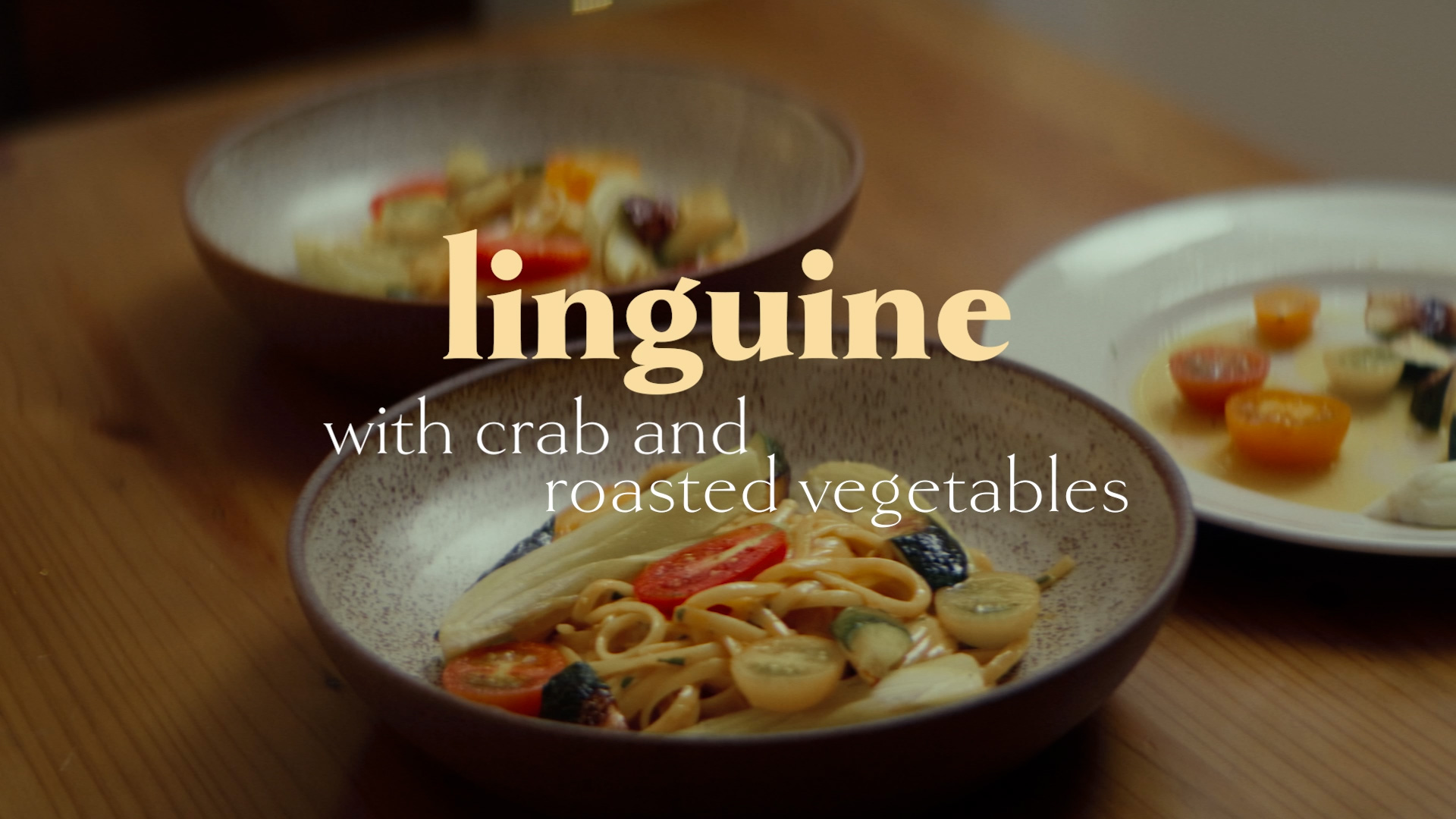 Barilla | Linguine with Crab and Roasted Vegetables
